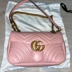 GG Marmont small shoulder bag in pink (Japan exclusive)